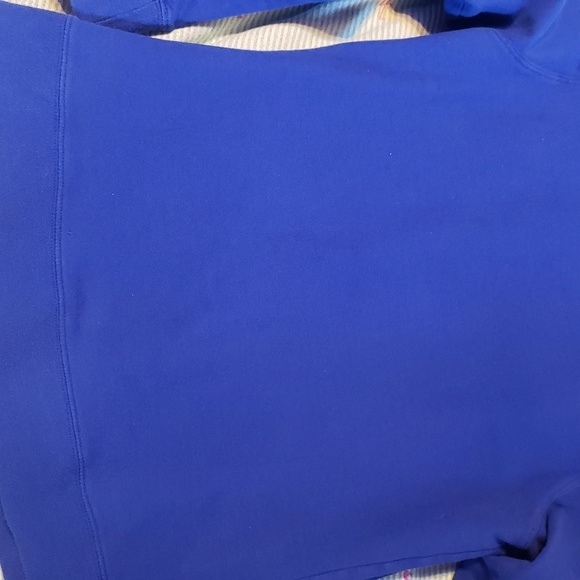 Boy Meets Girl Blue Sweatshirt with Gray Patches - Picture 4 of 4